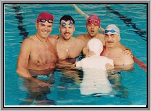 Una delle prime apparizioni: Campionato interforze di Nuoto di Salvamento – Modena 2002